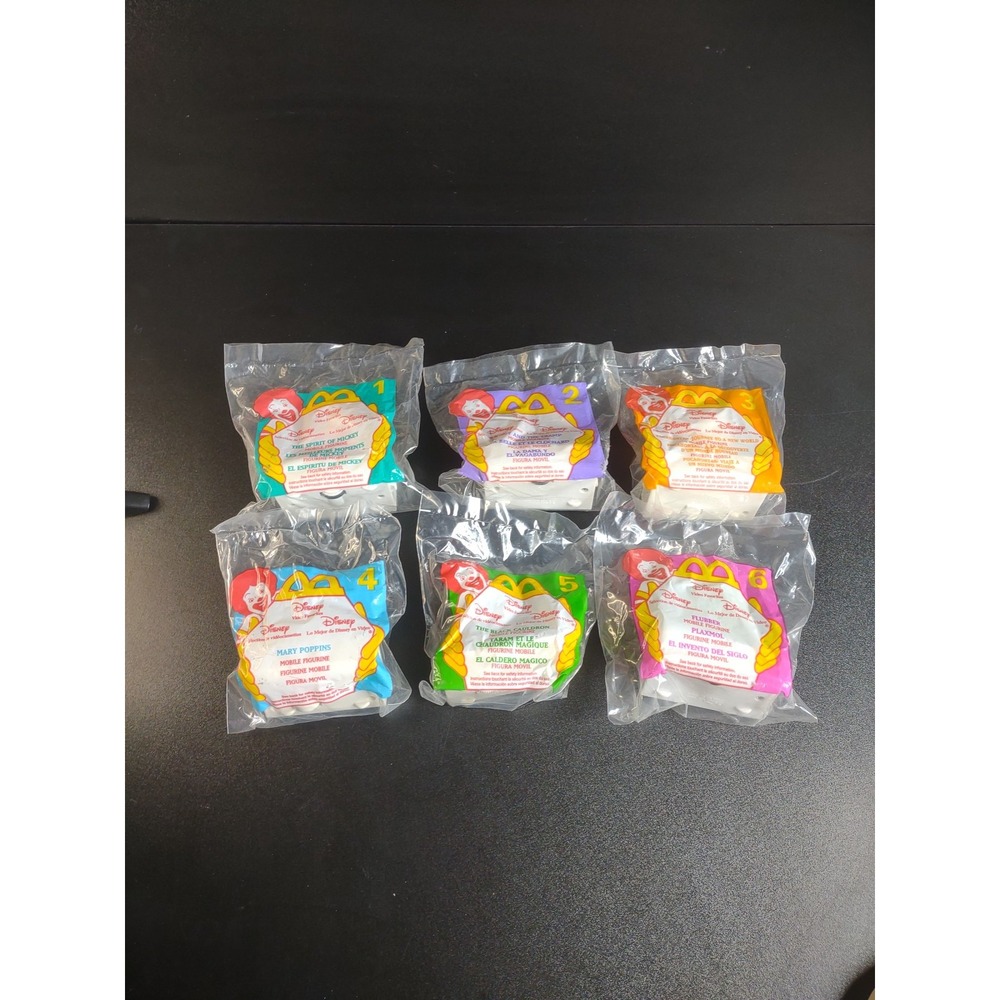 McDonalds 1998 Disney Video Favorites - Complete Set - Mint in Package